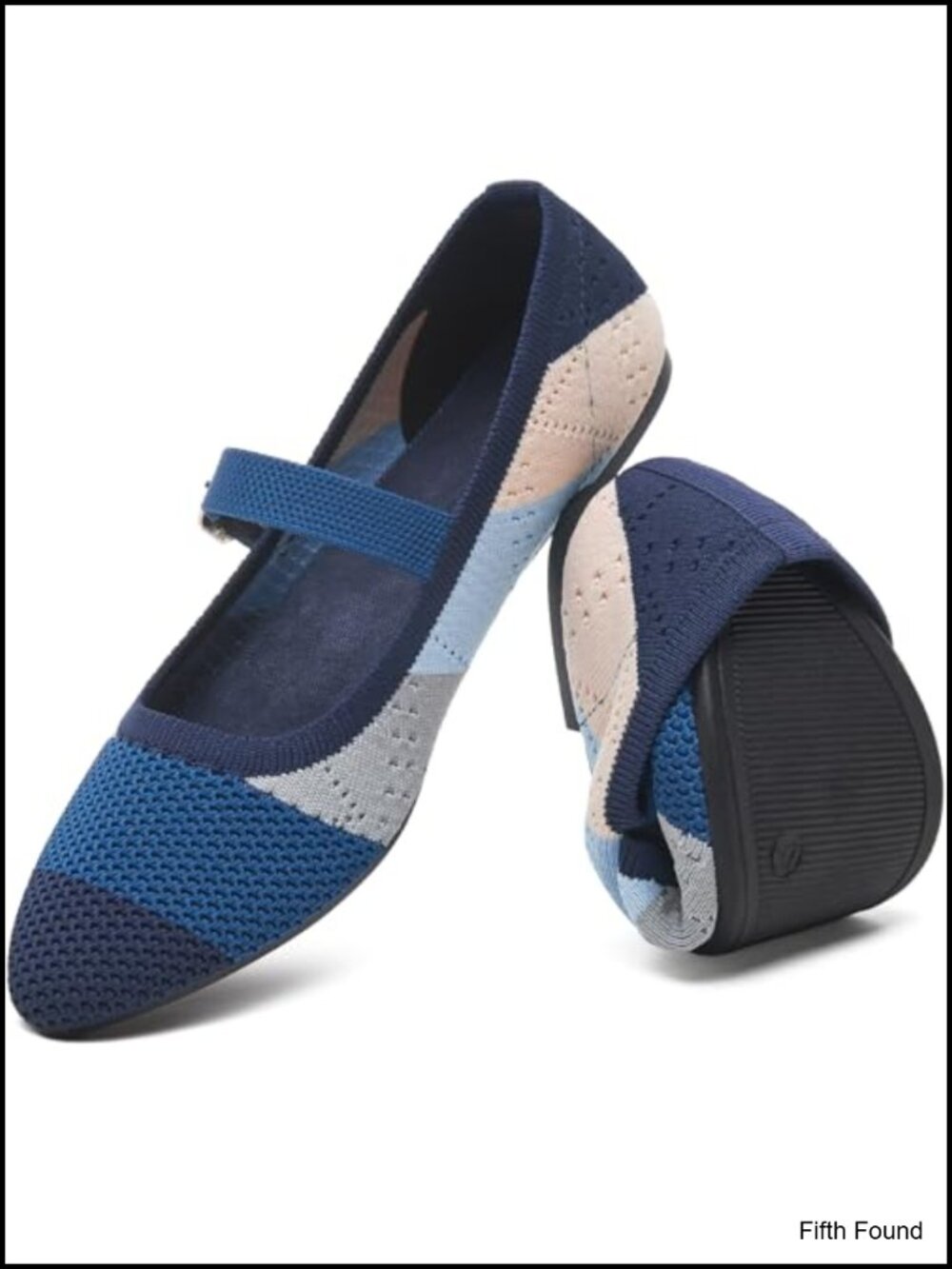 Women's Mary Jane Flats Slip On Ballet Dress Shoes Adjustable Strap Pointed Toe
